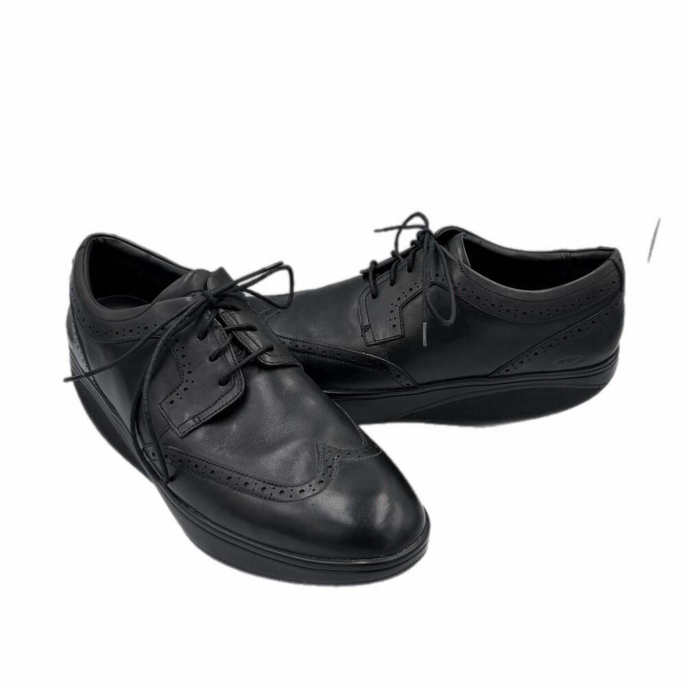 MBT Isimo 5 Men's Black Lace Up Leather Wingtip Oxford Comfort Business Shoes